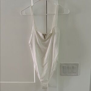 Free People Linen Bodysuit